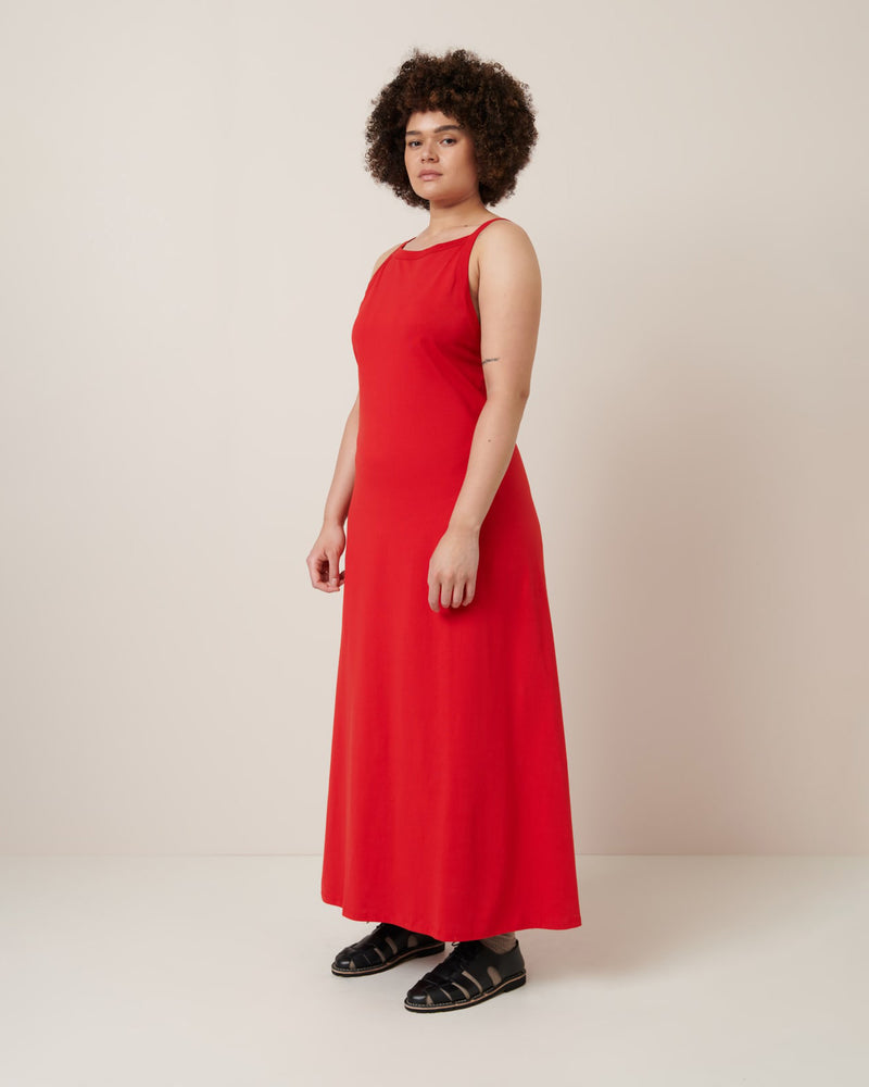 fitted lace wedding dress Low-Back Bodycon Mini Dress in Cherry Red main image 1
