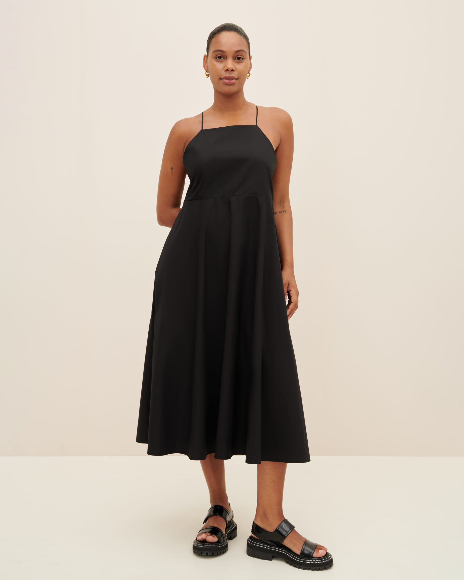 Shop Axis Dress - Black | Kowtow Clothing | Kowtow United States