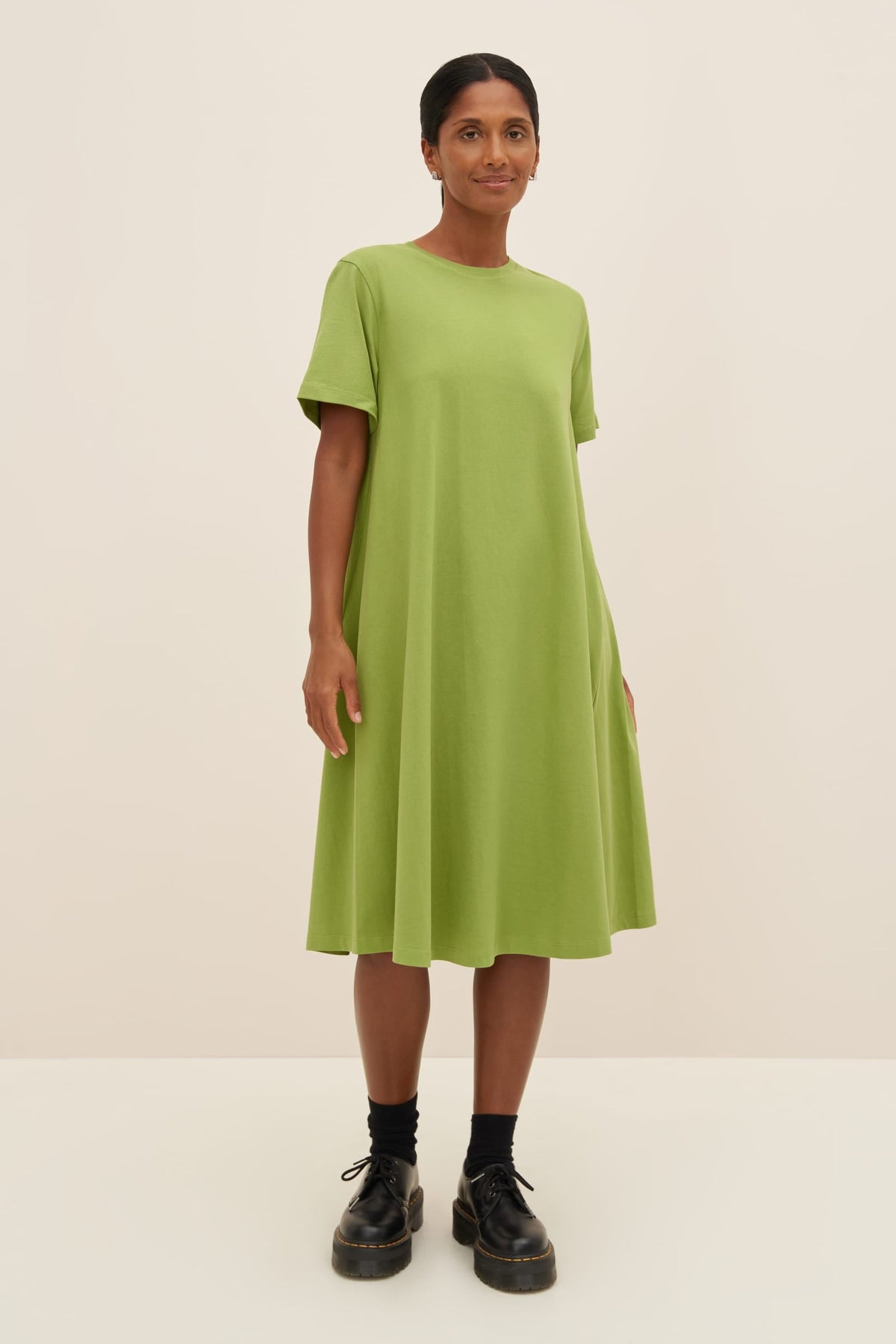 Shop Classic A-Line Dress - Leaf | Kowtow Clothing