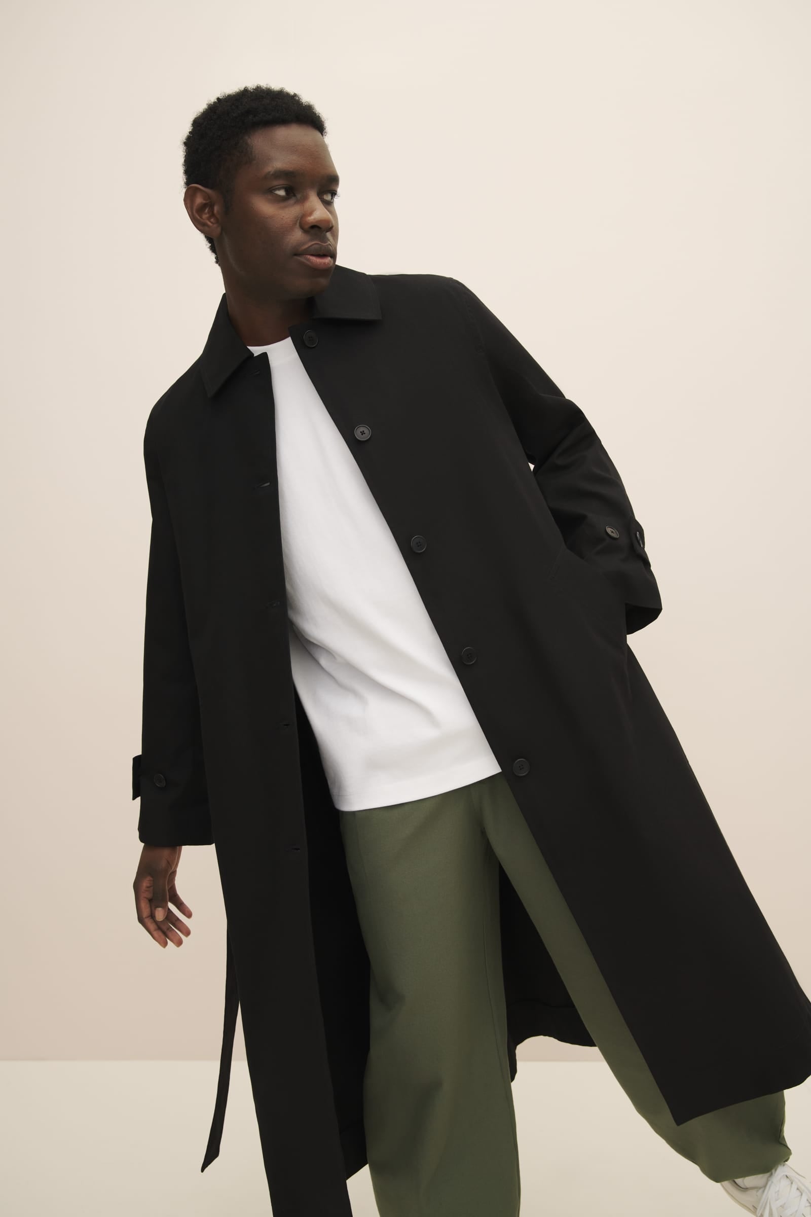 Shop Cleo Trench Coat Black Kowtow Clothing Kowtow United States