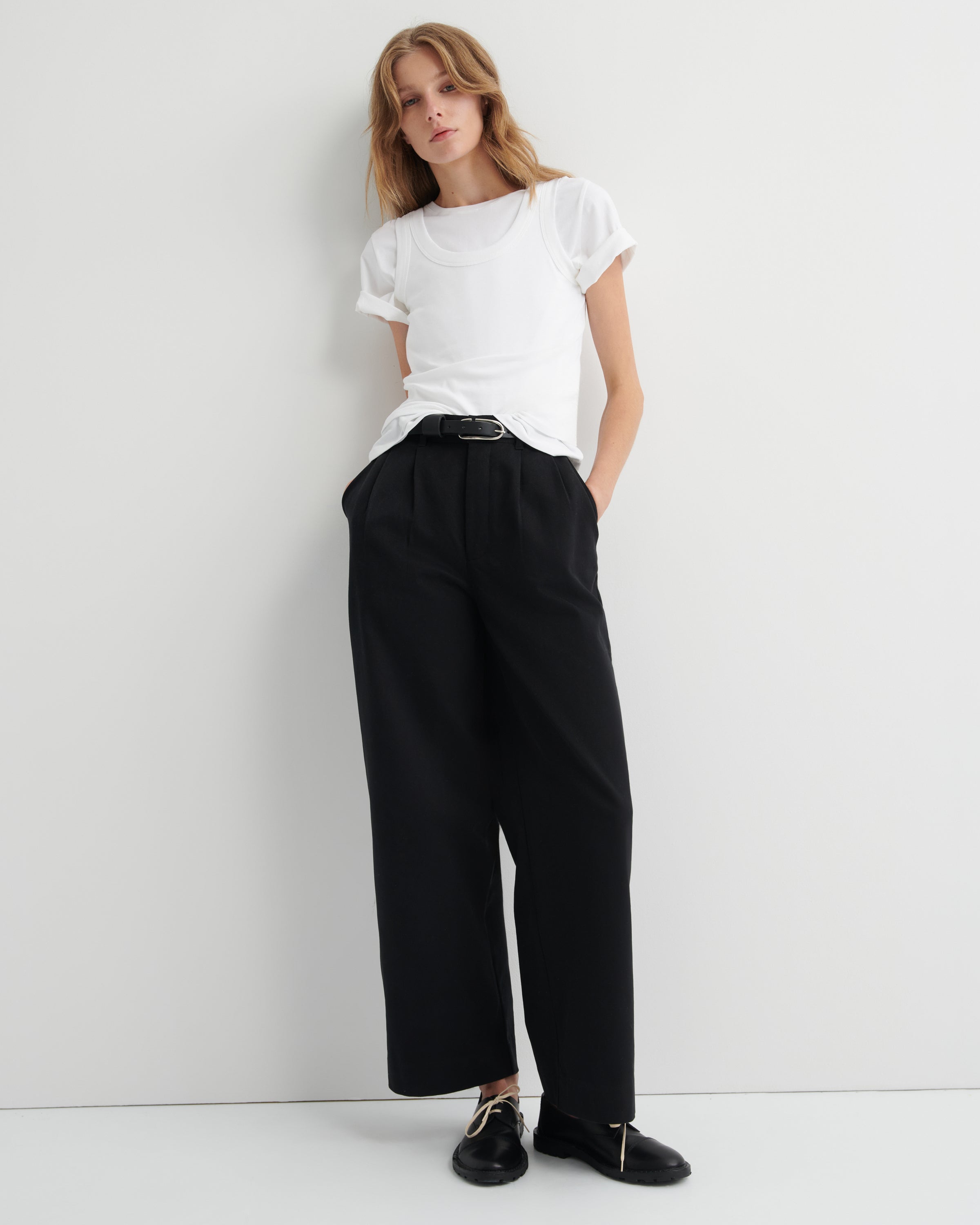 FTC×POPTRADINGCOMPANYCARGOSWEAT PANTMサイズ Shop Franz Pant - Black | Kowtow Clothing | Kowtow United States