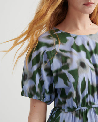 green emerald velvet dress Kowtow Illustrate Dress - Misty Floral main image 0