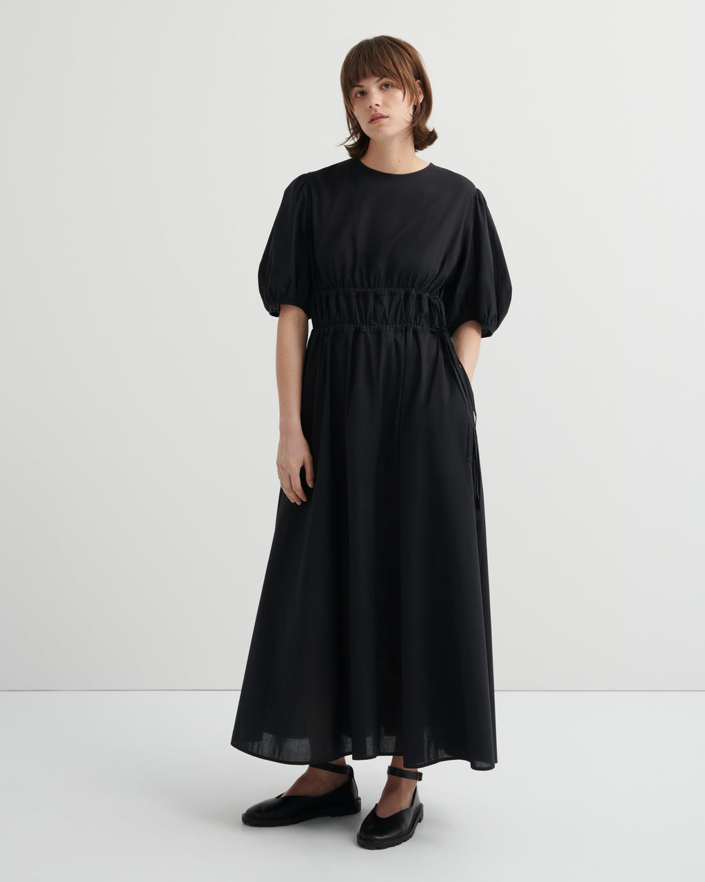 Shop Long Celeste Dress - Black | Kowtow Clothing Shop Long Celeste Dress - Black | Kowtow Clothing