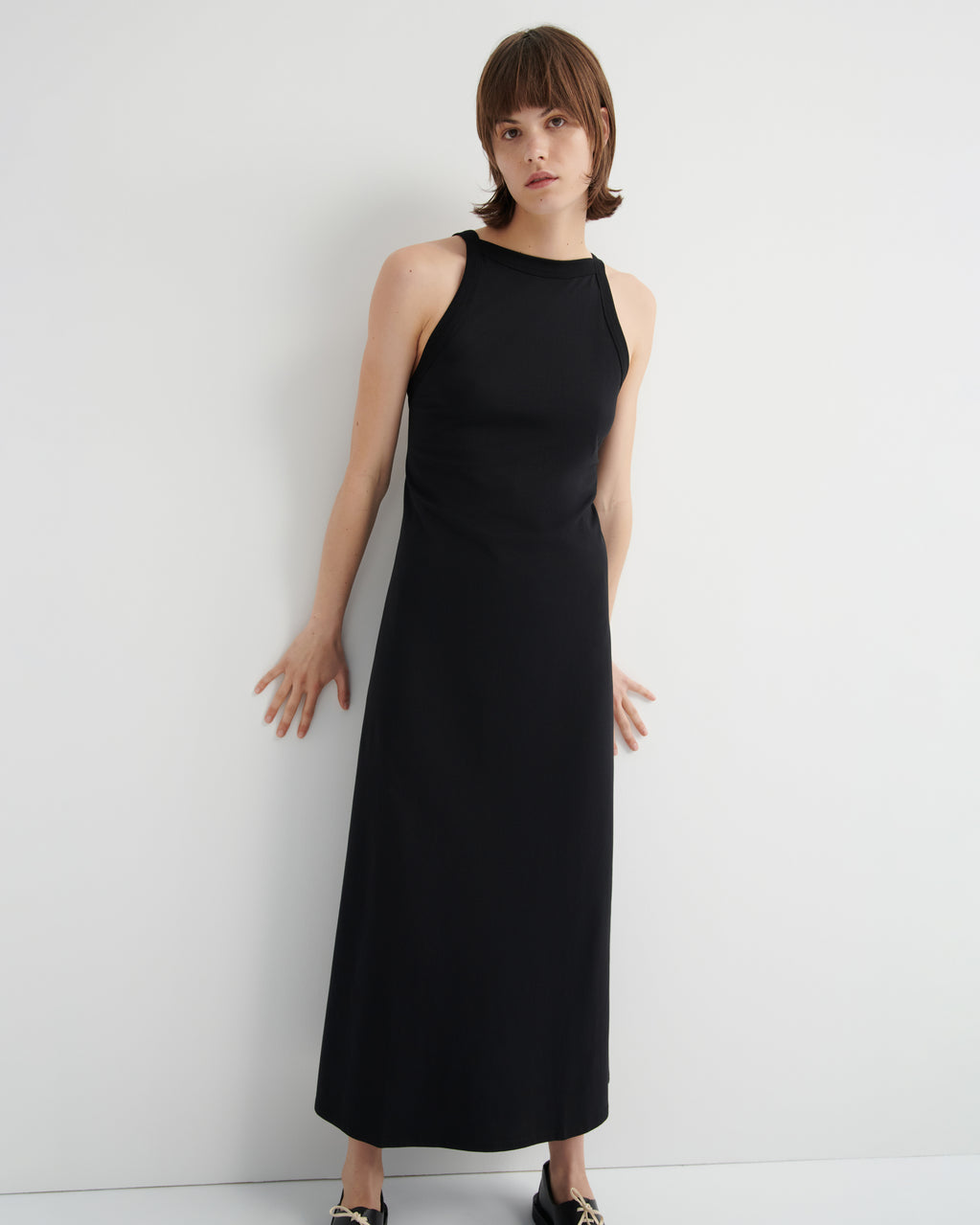 Shop Low Back Dress - Black | Kowtow Clothing | Kowtow United States Shop Low Back Dress - Black | Kowtow Clothing | Kowtow United States