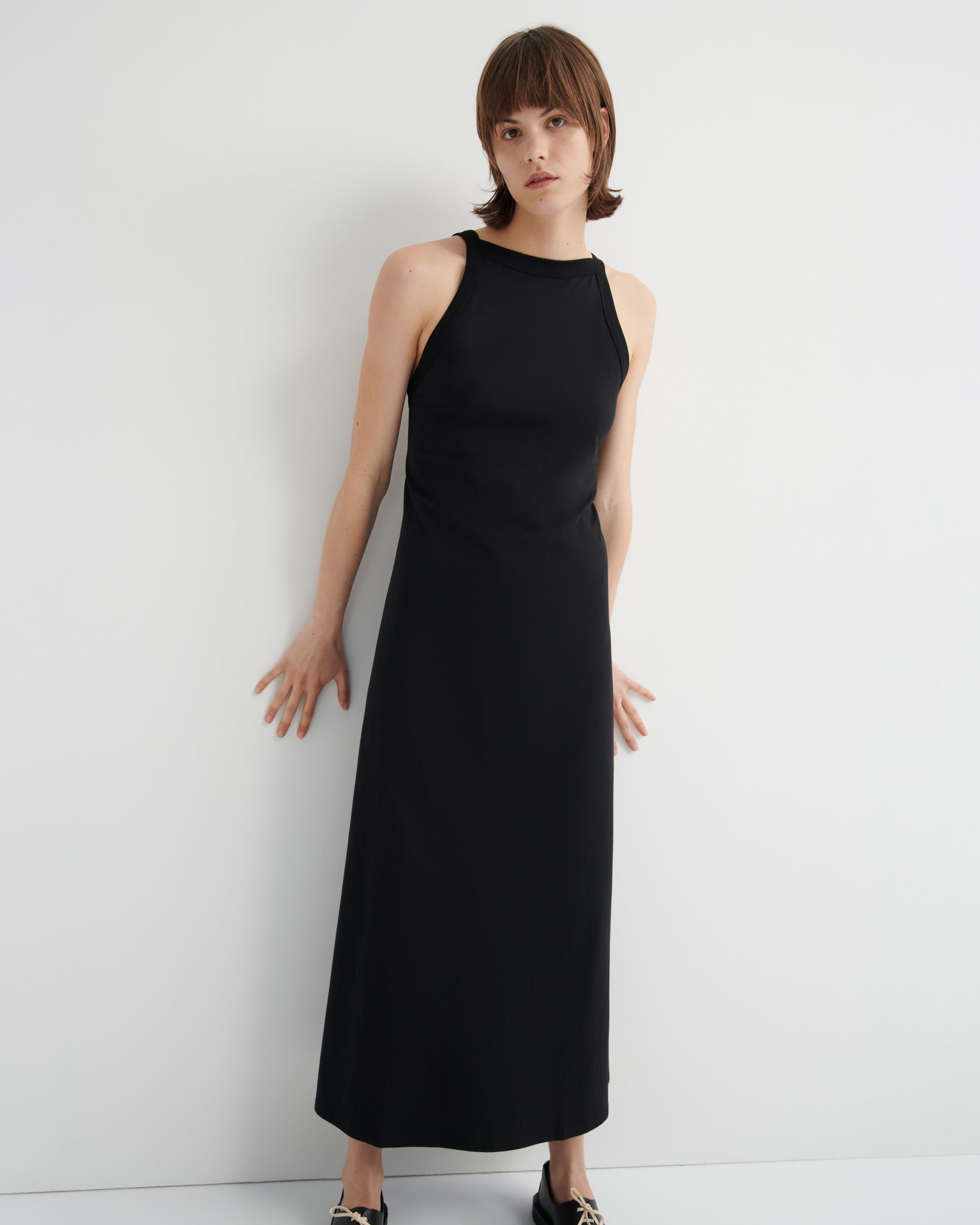 Shop Low Back Dress - Black | Kowtow Clothing | Kowtow United States Shop Low Back Dress - Black | Kowtow Clothing | Kowtow United States
