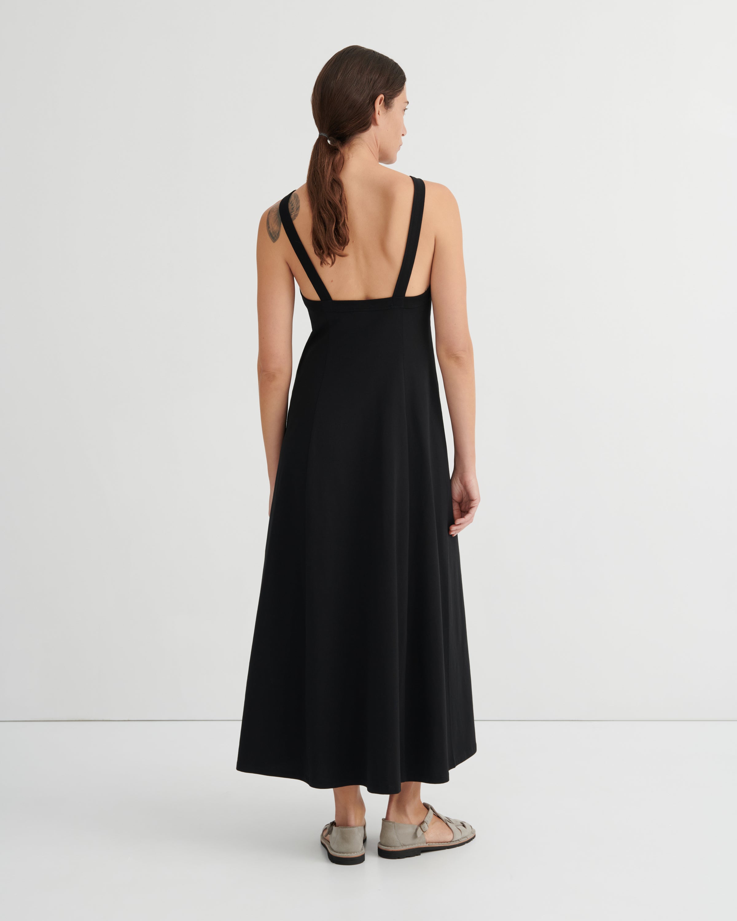 Low Back Dress - Black | Kowtow Clothing
