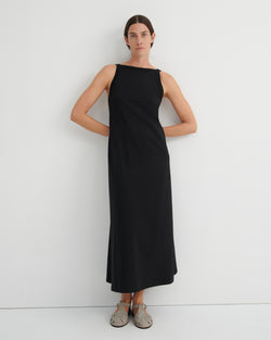 Shop Low Back Dress - Black | Kowtow Clothing