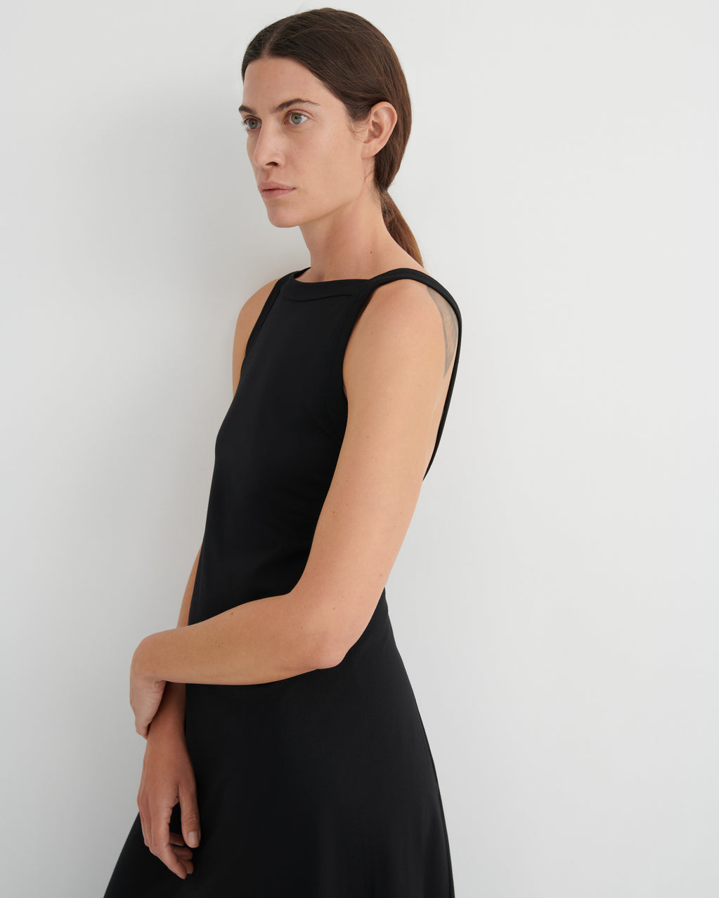 Low Back Dress - Black | Kowtow Clothing