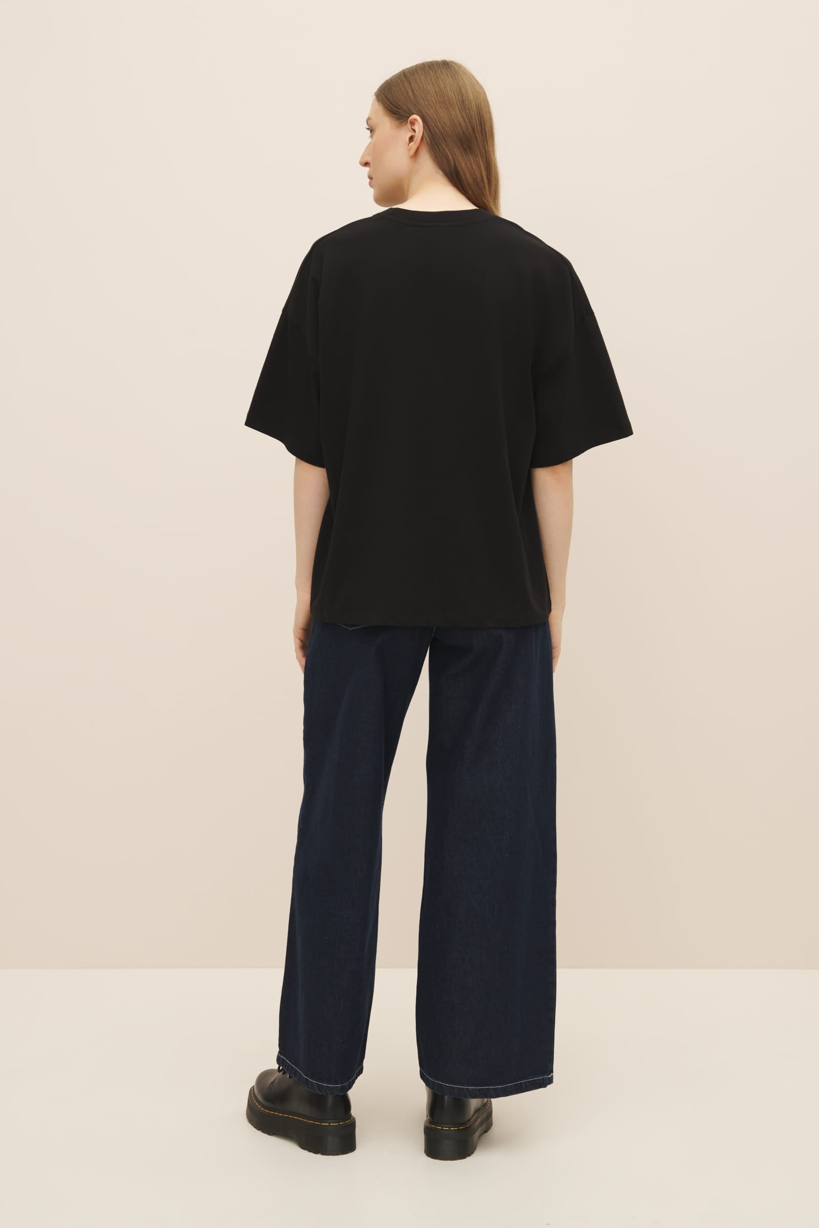 Black cheap boxy tee