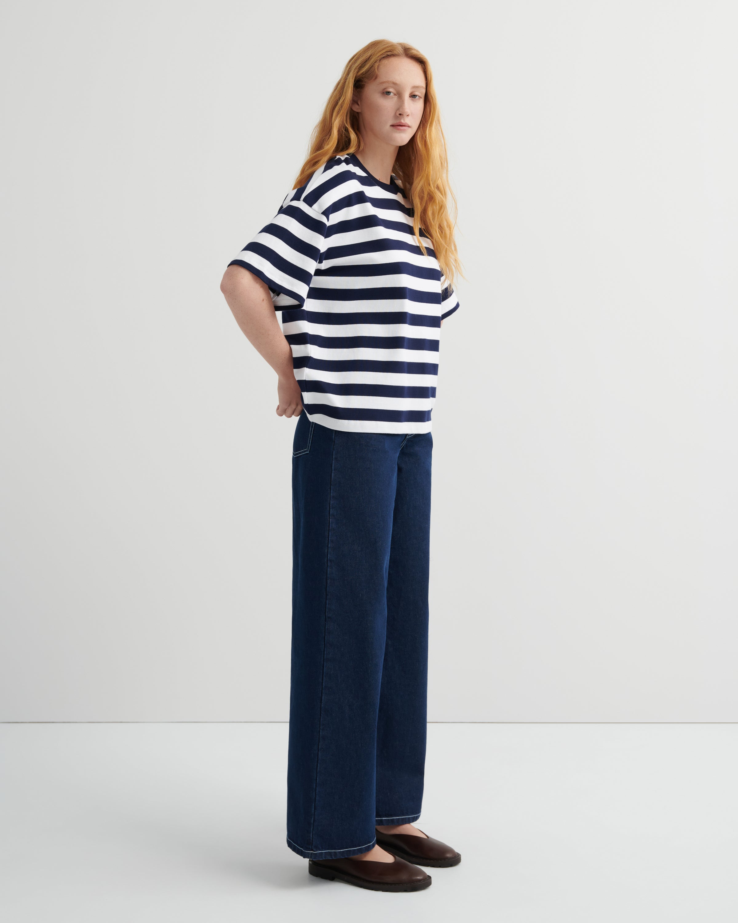 SEE SEE SUPER BIG LS KNIT TEE【NAVY】 Lサイズ 4.11 12:00pm 発売 