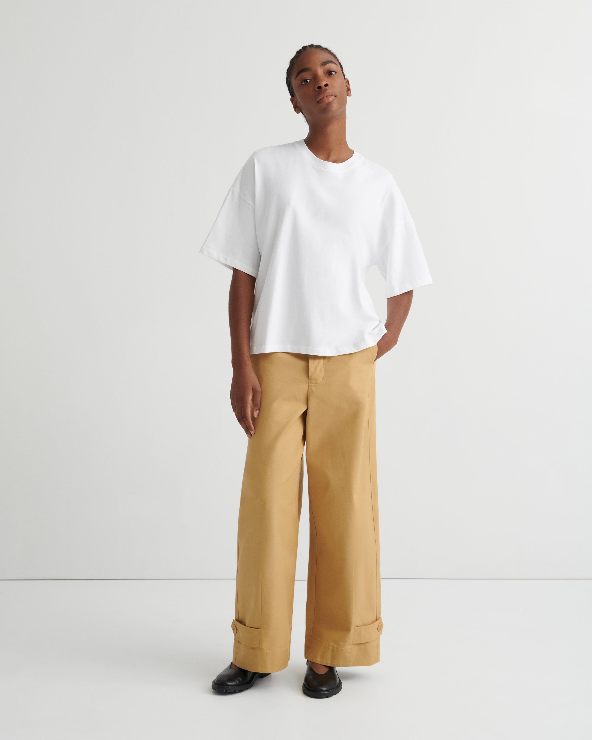Oversized White Tee - White | Kowtow Clothing | Kowtow United States