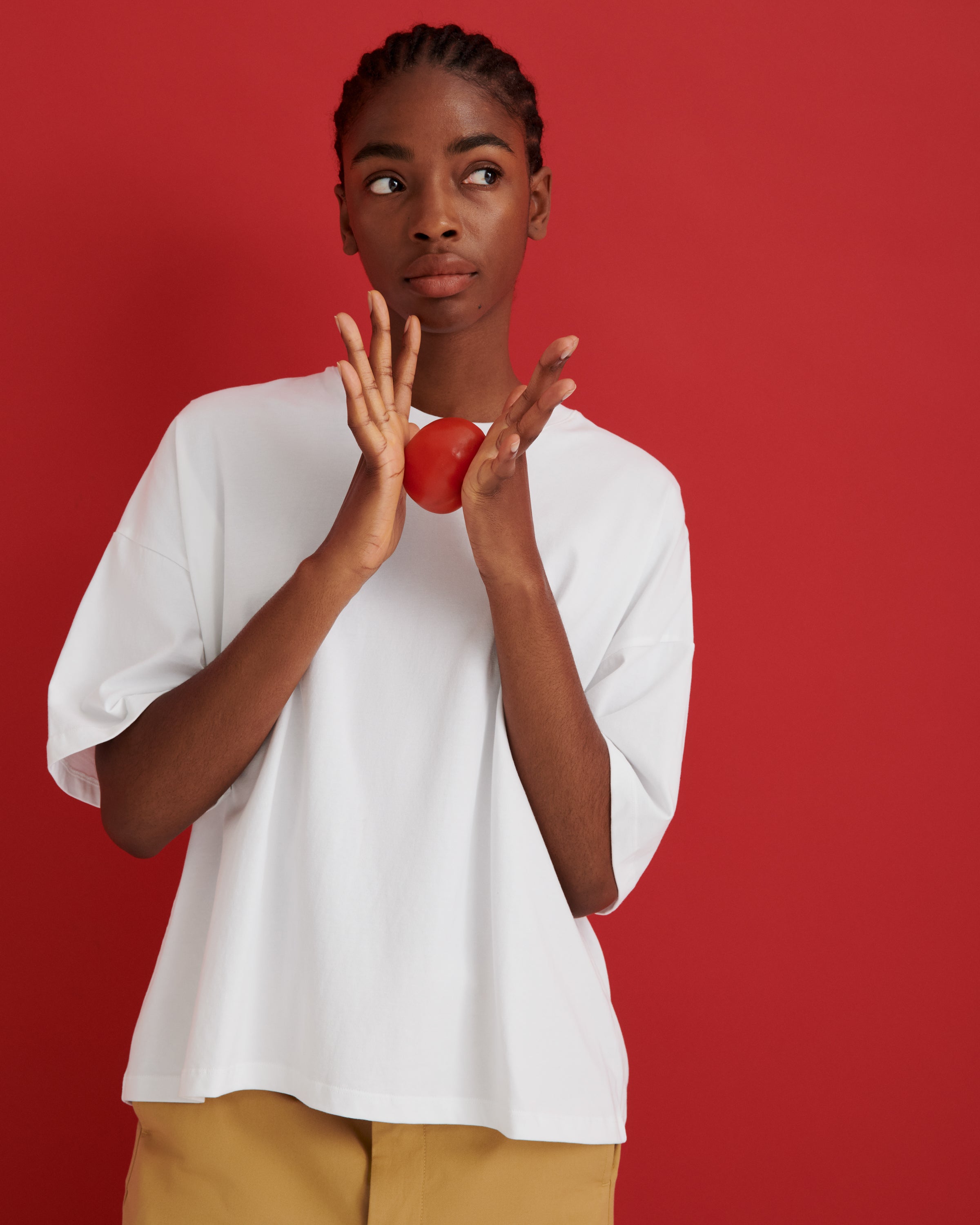 Oversized White Tee - White | Kowtow Clothing | Kowtow United States