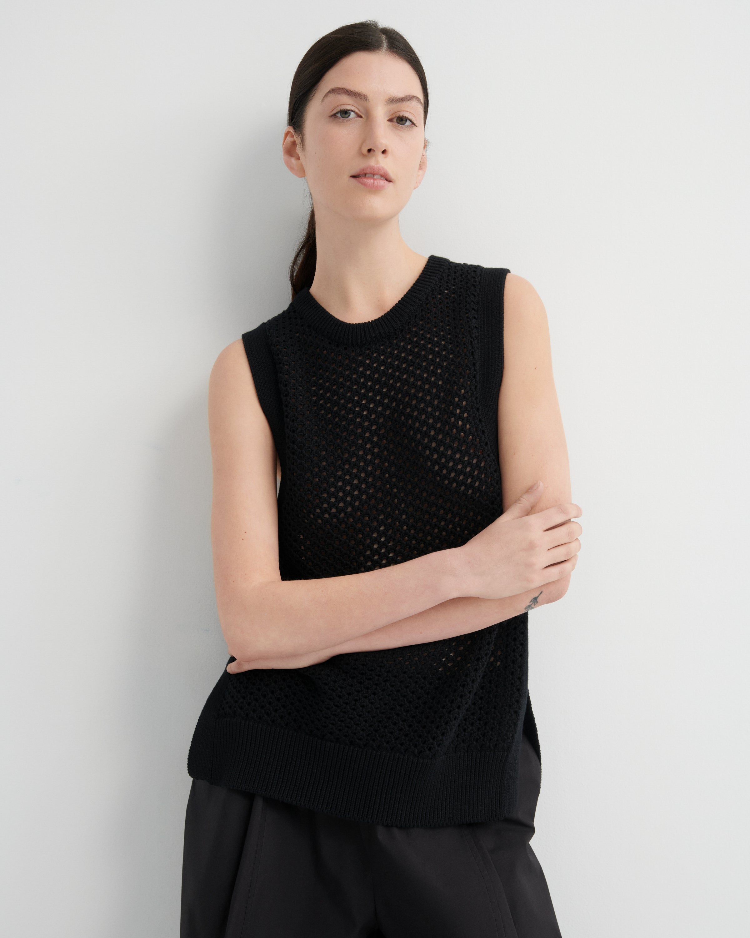 Pointelle Vest