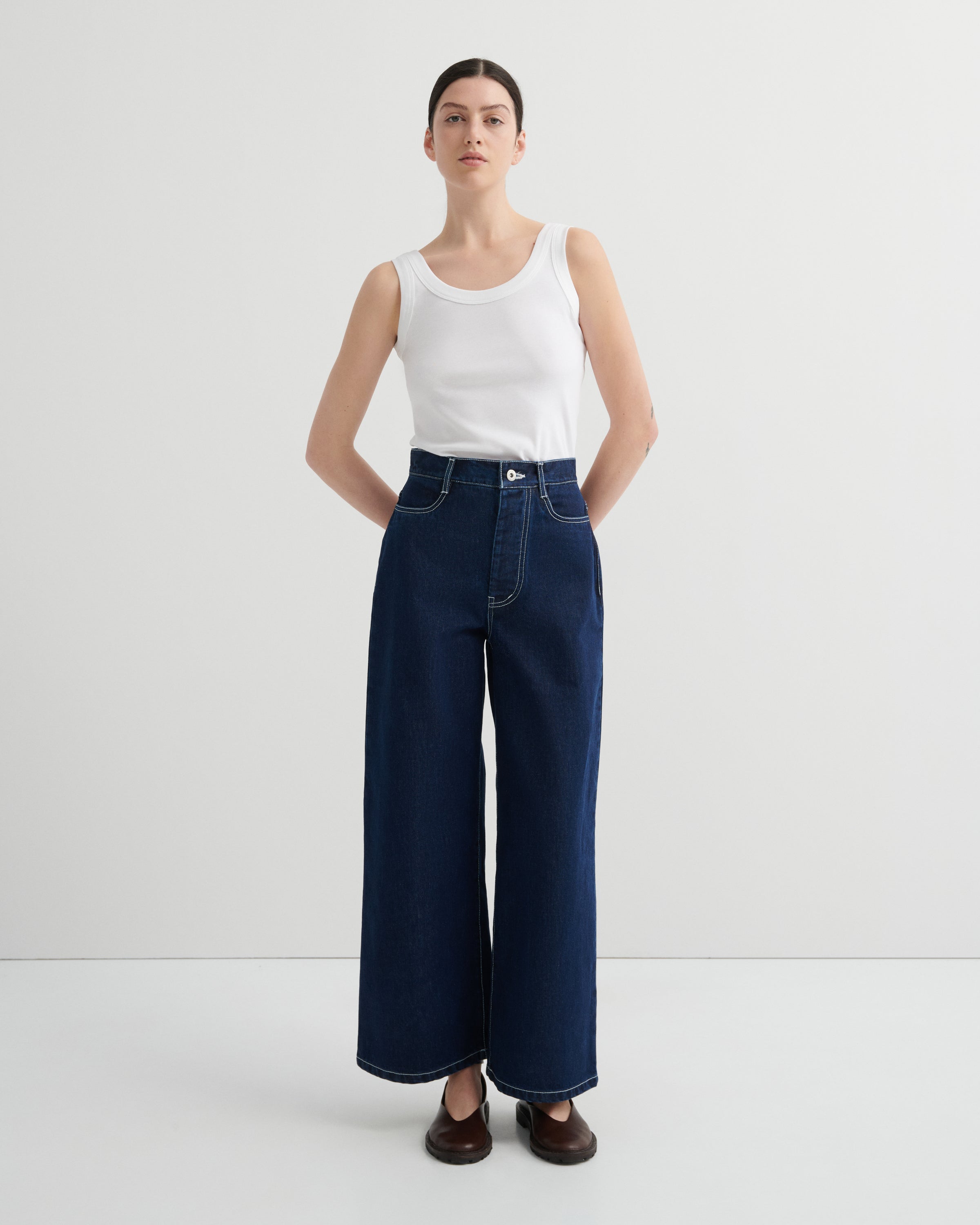 Soor ploom Pippi Sailor Jean, Dark Denim, 4T