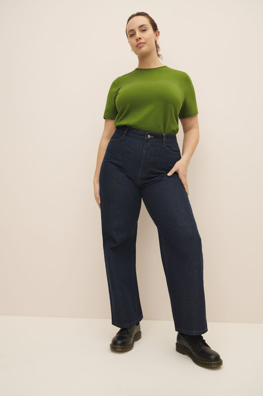 Sailor Jeans in Chartreuse, Kowtow, Covet + Lou