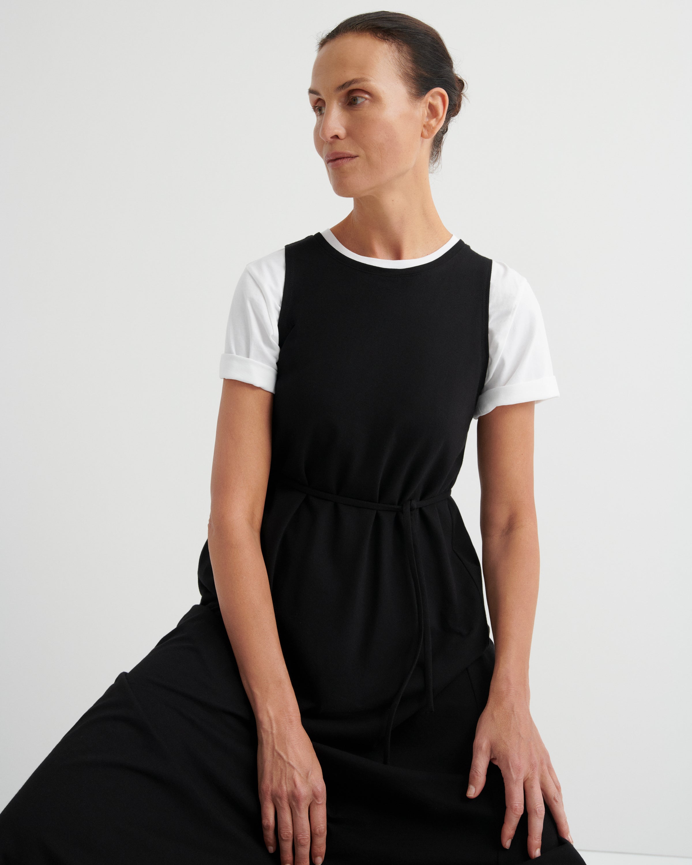 Shop Tank Swing Dress - Black | Kowtow Clothing