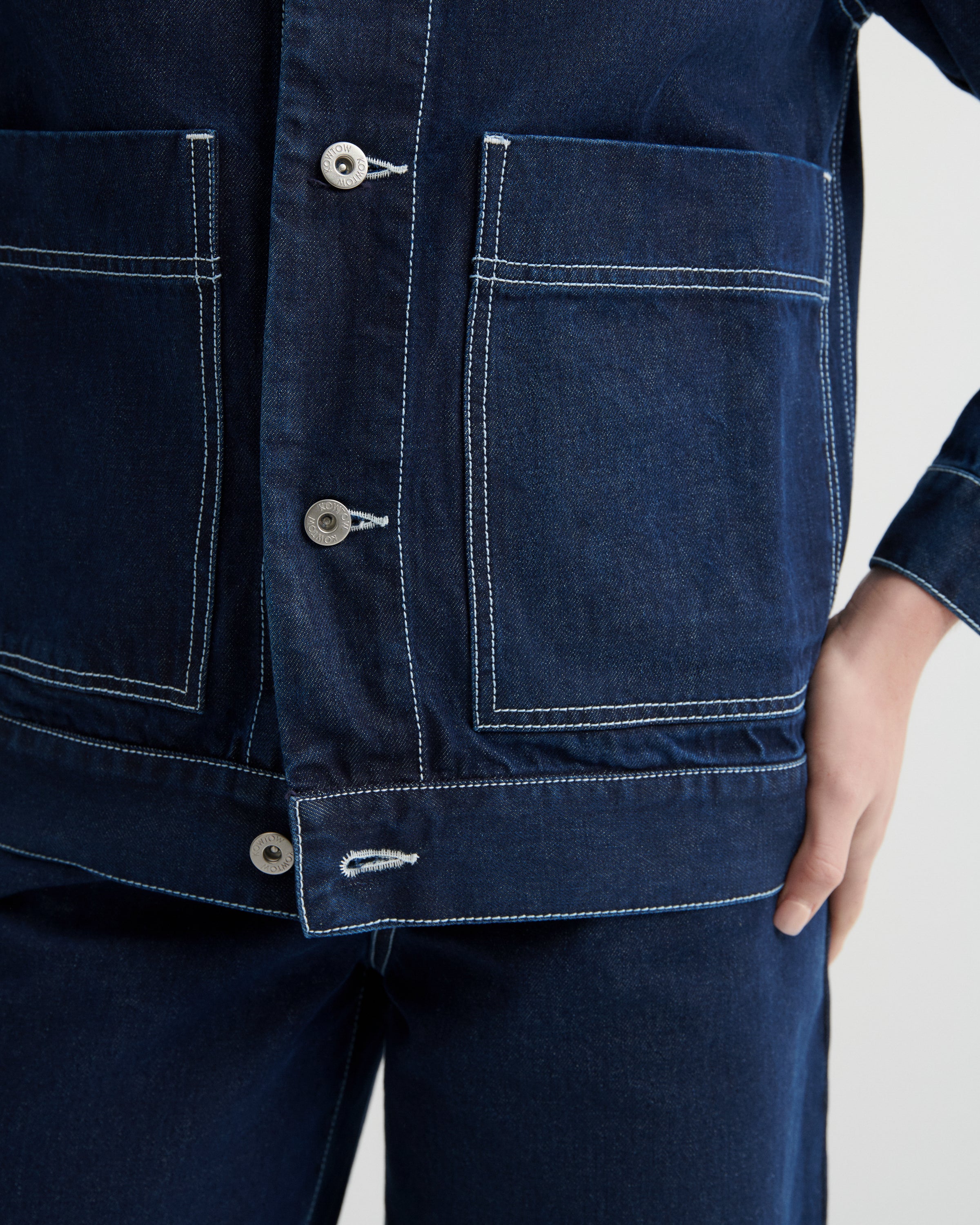 Shop Worker Jacket - Indigo Denim | Kowtow Clothing | Kowtow