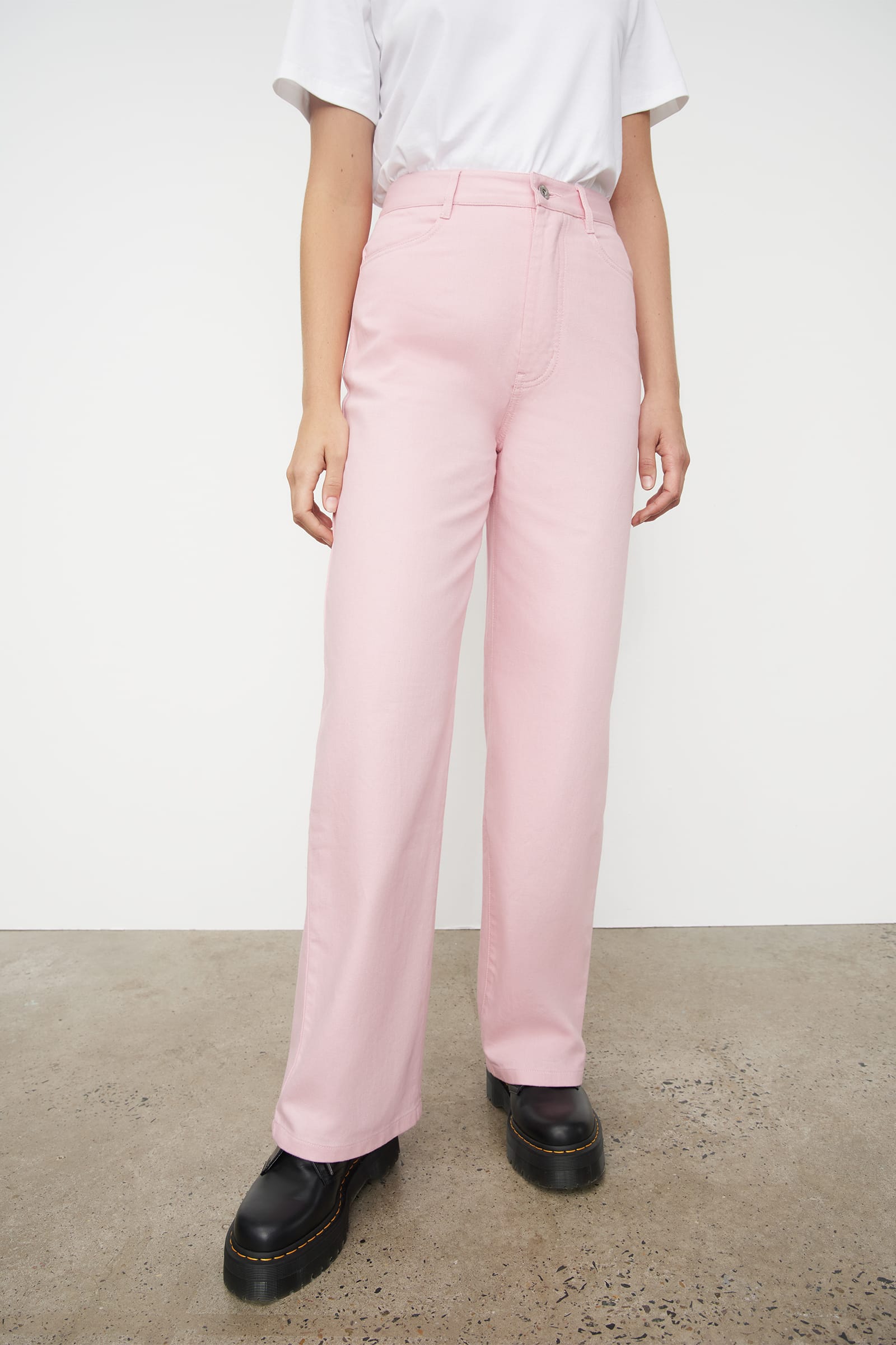 Tracy high-rise straight pants