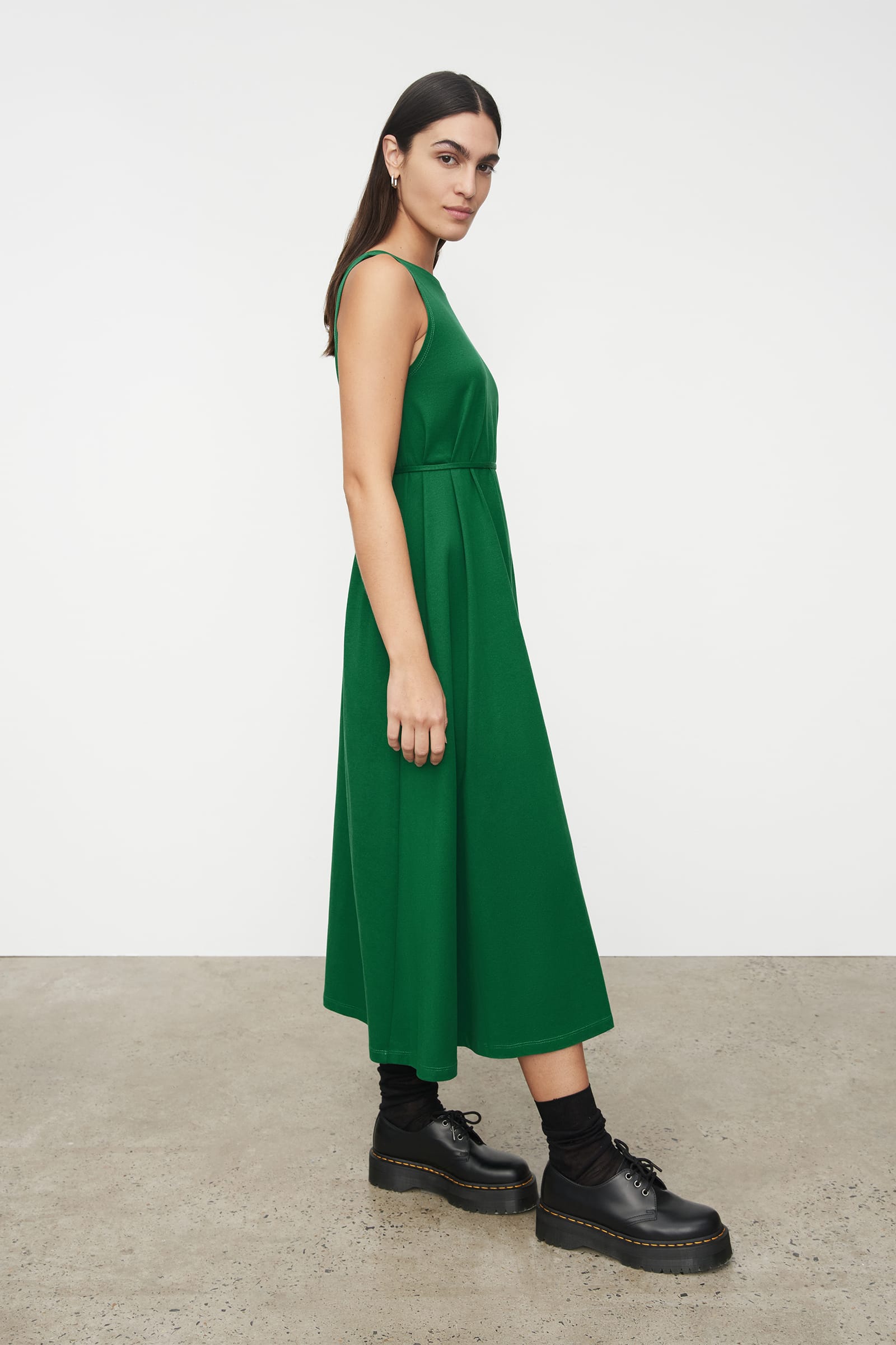 Evergreen Tank Dress, A-Line, Sleeveless